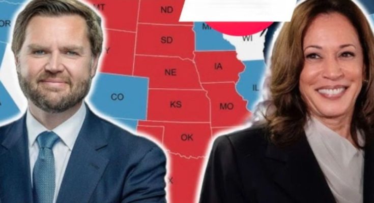 Former President Trump speaking at podium with inset image