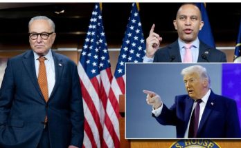 Chuck Schumer Hakeem Jeffries Donald Trump