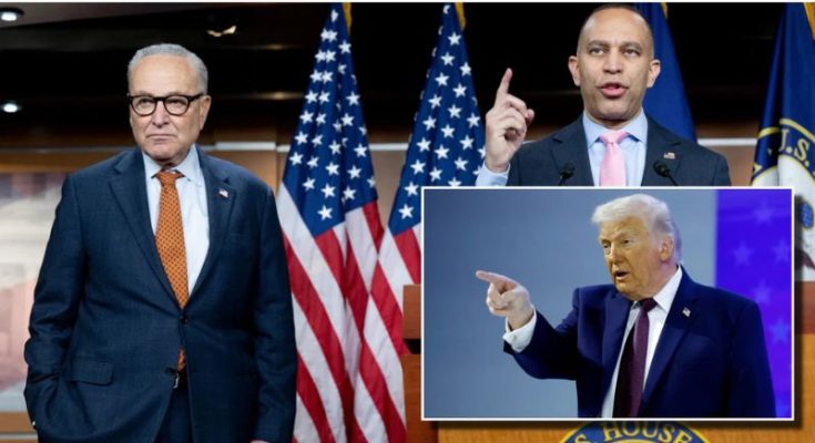 Chuck Schumer Hakeem Jeffries Donald Trump