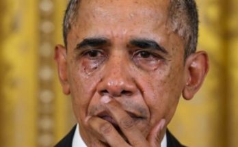 Barack Obama crying emotional