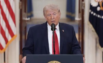 President Trump at podium