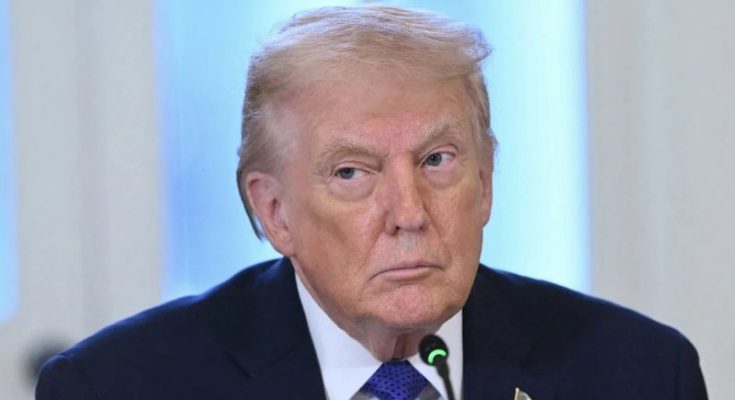 President Donald Trump speaking