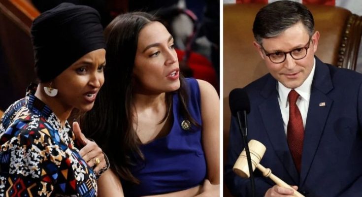 Ilhan Omar Alexandria Ocasio-Cortez Mike Johnson