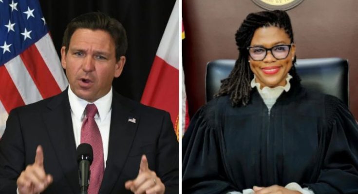 Ron DeSantis and Judge Tiffany Baker-Carper