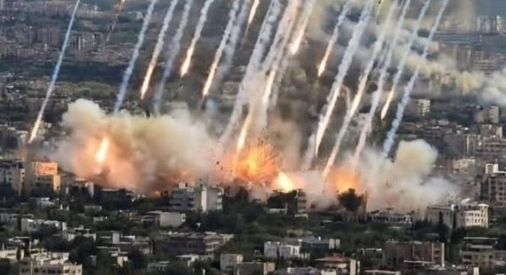 Iran missile attack explosions