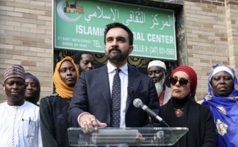 Zohran Mamdani speaks at Islamic center