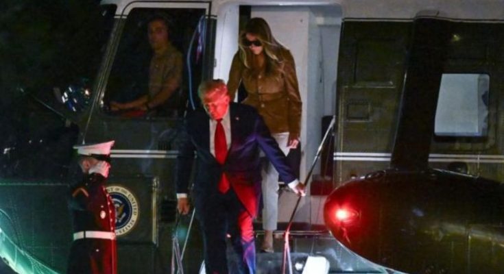 Trump Marine One emergency landing UK