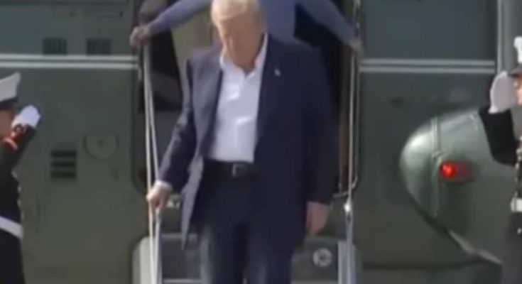 Trump grandchildren Scotland departure