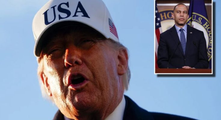 Trump and Hakeem Jeffries