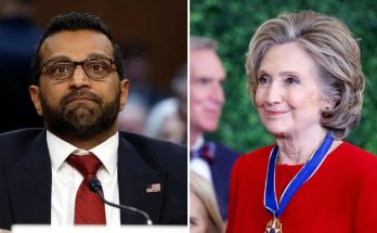 Kash Patel and Hillary Clinton