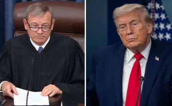 Chief Justice Roberts and President Trump