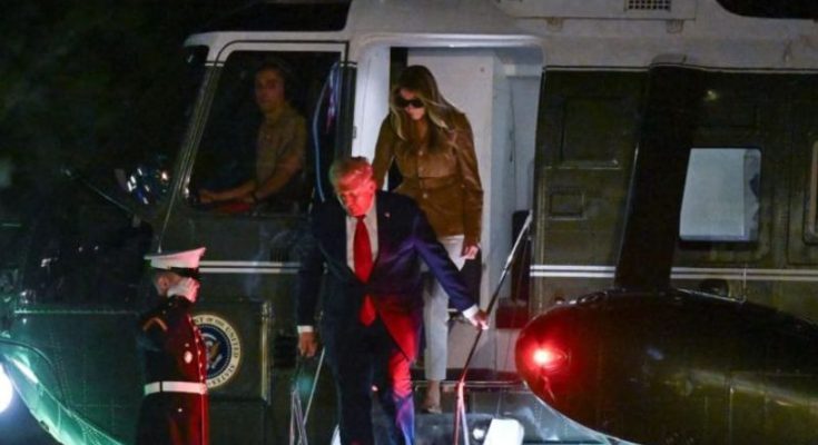 Trump Marine One emergency landing UK