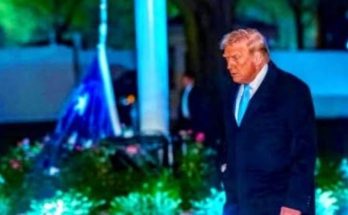 President Trump at night event