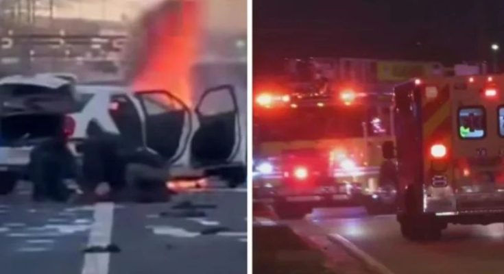 Fatal crash scene where Alberto Coutinho died