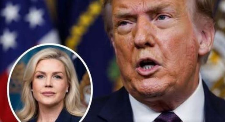 Trump joke about Karoline Leavitt