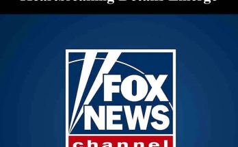 fox News Channel logo on blue background with headline about host death above
