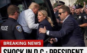 donald Trump being escorted into black SUV by Secret Service agents near U.S. Capitol