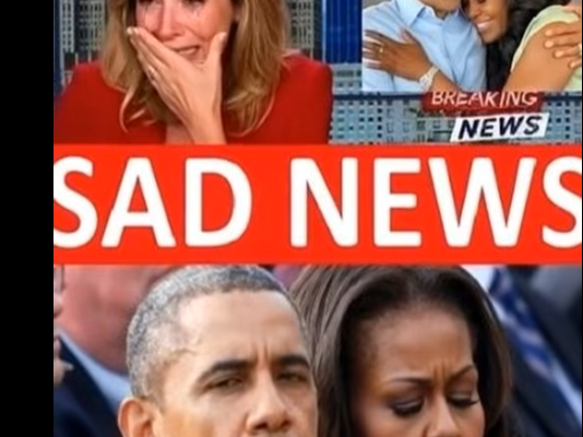 close-up of Barack and Michelle Obama with somber expressions at a formal outdoor event